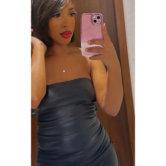 Zara leather midi dress - Picture 3 of 3